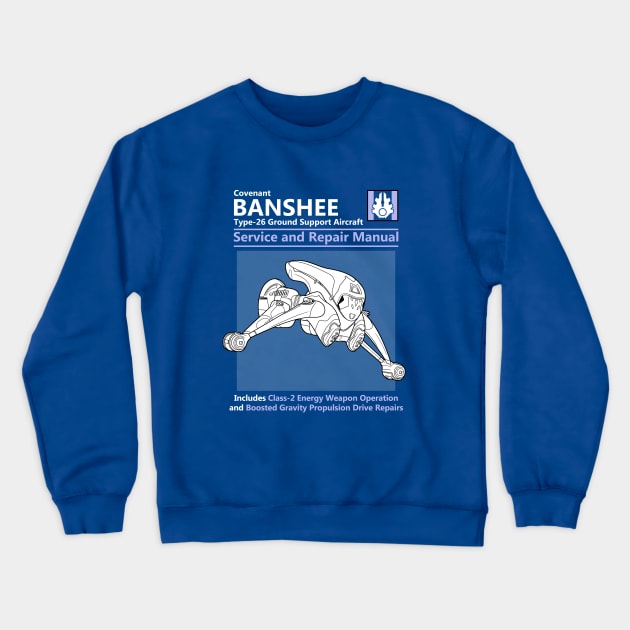 Banshee Service and Repair Manual Crewneck Sweatshirt by adho1982